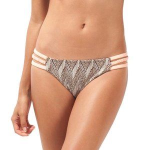 Capitola bikini bottom in Geo Gold